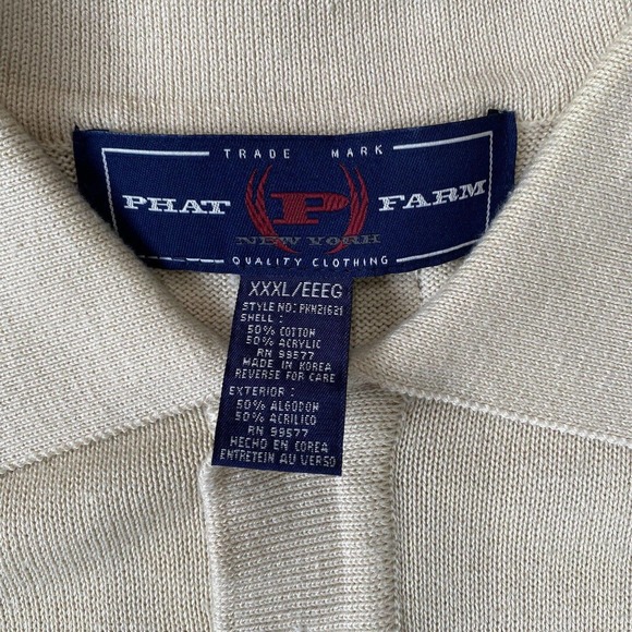 Vintage Phat Farm Argyle Sweater Size XXXL 3XL - Picture 3 of 12